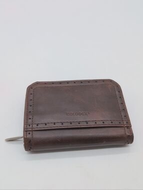 Rolodex 5x3.5 Zipper Brown  Card Wallet